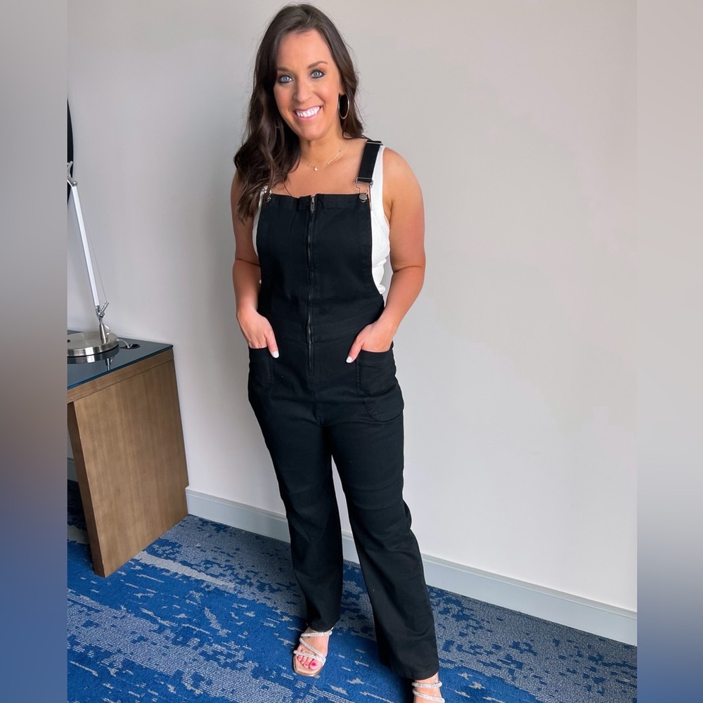 Black Washed Jumpsuit